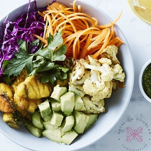 Natalie K. Douglas - Loaded Fish Taco with Magic Green Sauce